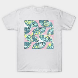 Abstract Marbled Paper Circles #6 T-Shirt